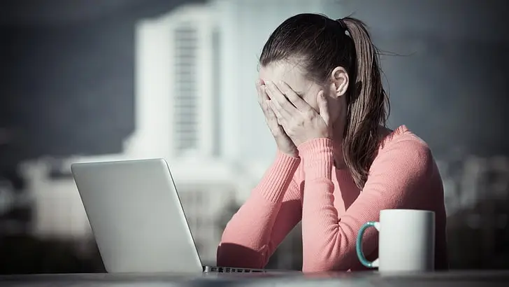 tired women cup laptop wallpaper preview